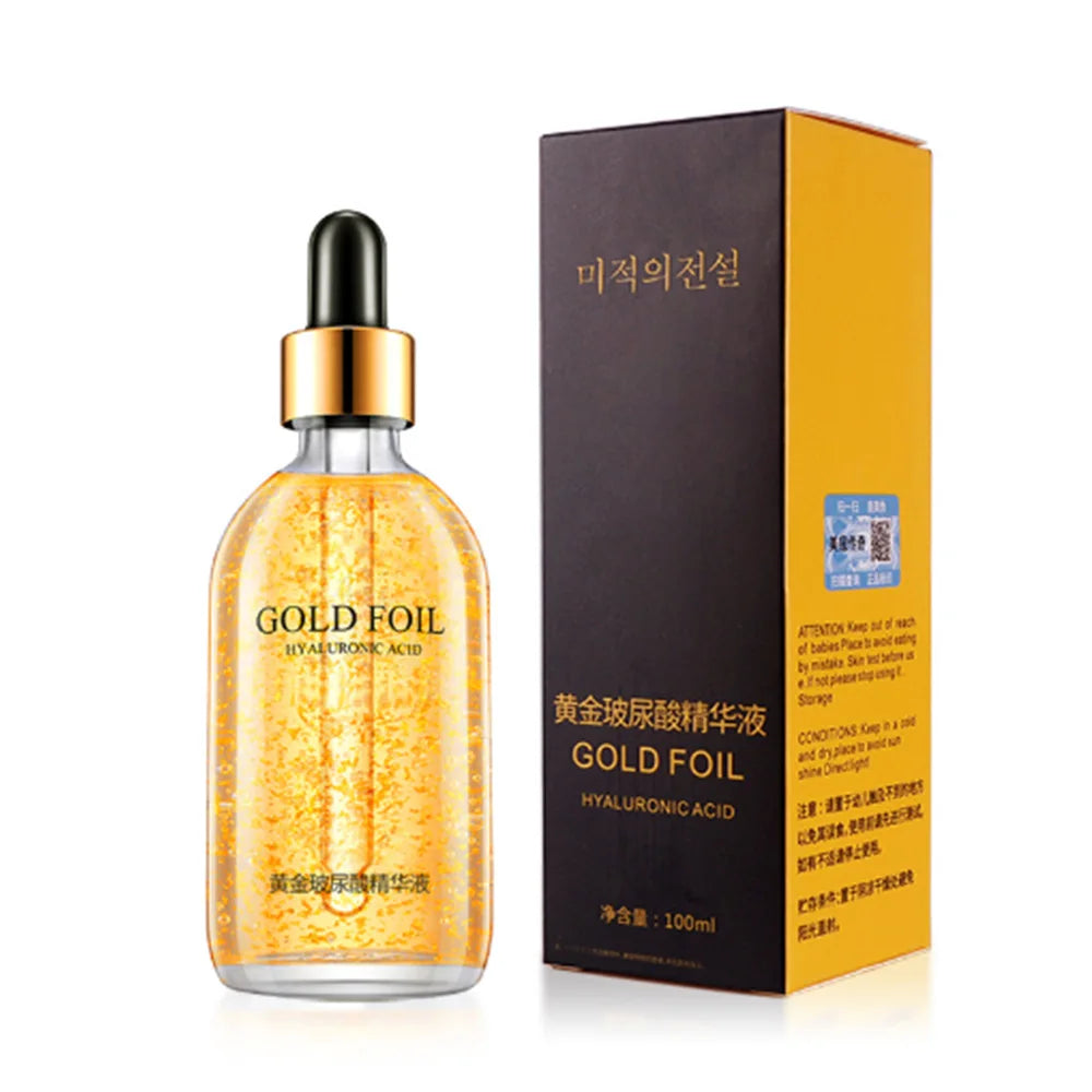 Sérum Éclat Or 24K – Acide Hyaluronique & Collagène Anti-Âge
