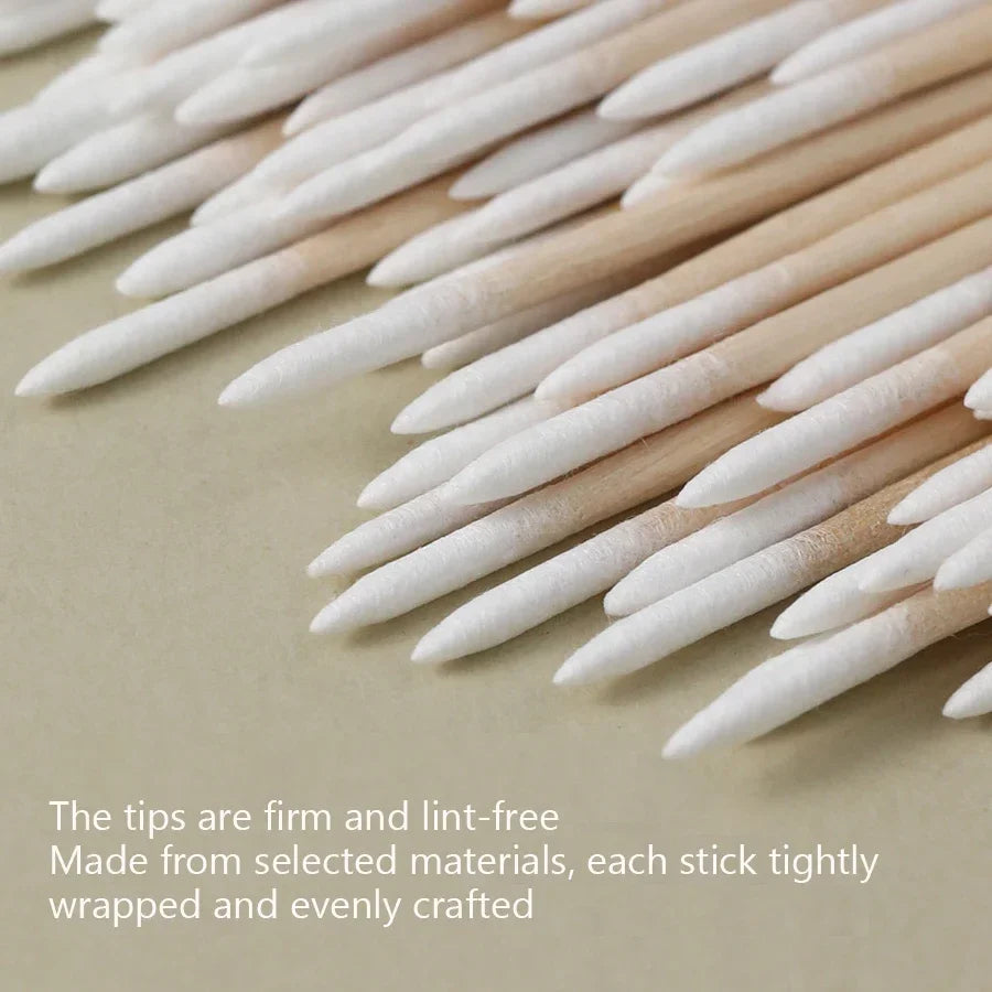 Bâtonnets Coton Nail Art 100 pcs