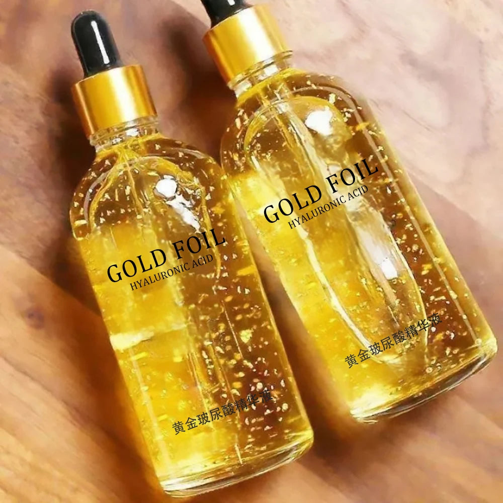 Sérum Éclat Or 24K – Acide Hyaluronique & Collagène Anti-Âge