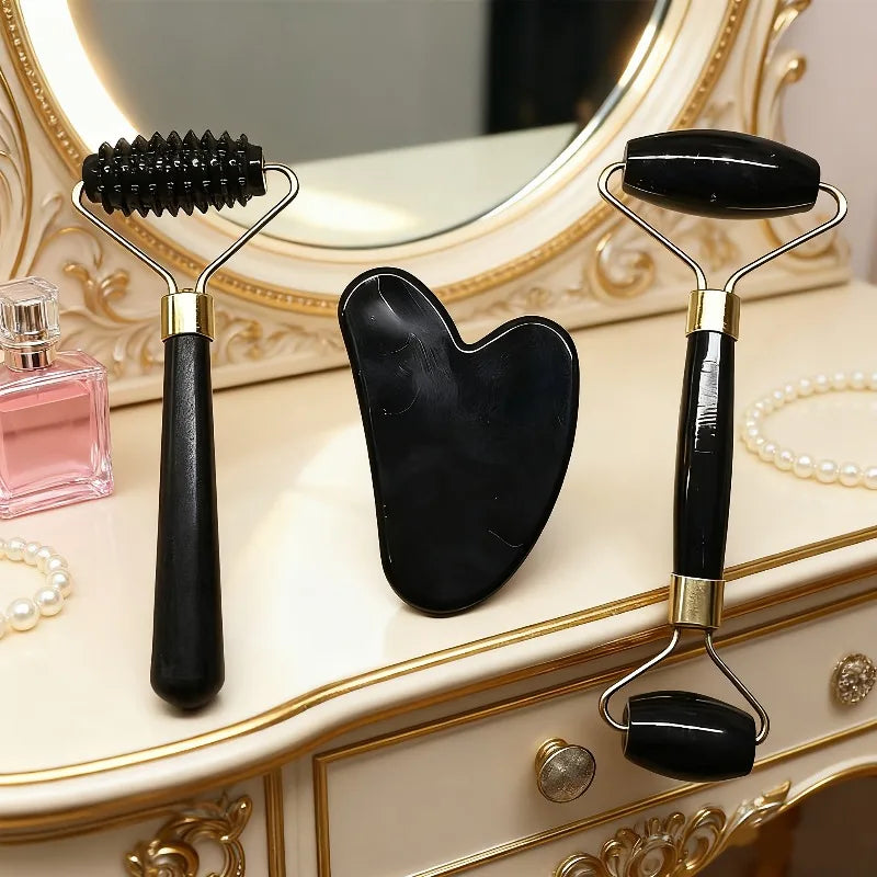 BeautyRoll Duo – Rouleau de Massage Visage & Corps Double Face Léger