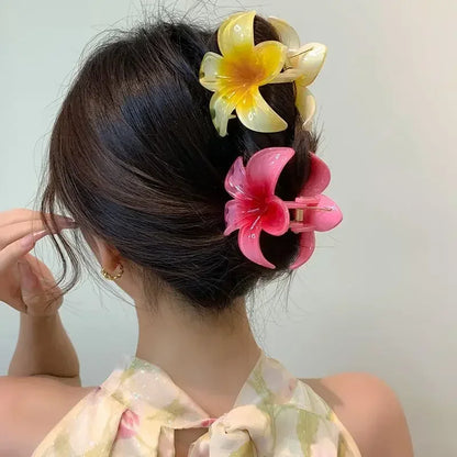 Pinces à cheveux fleur – accessoires coiffure femme et fille