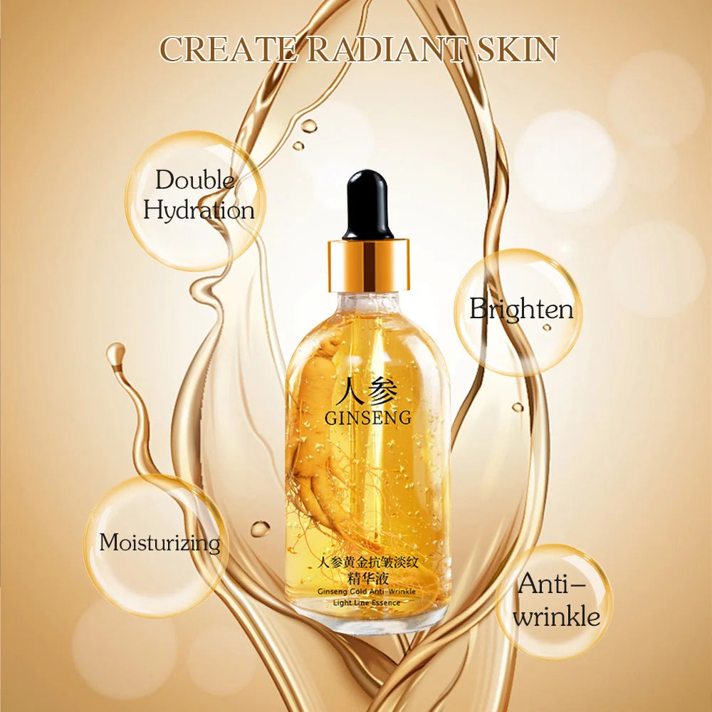 Sérum Éclat Or 24K – Acide Hyaluronique & Collagène Anti-Âge