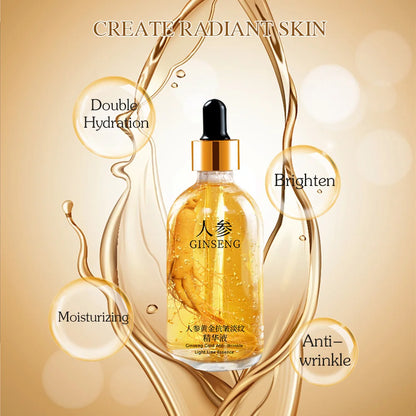 Sérum Éclat Or 24K – Acide Hyaluronique & Collagène Anti-Âge