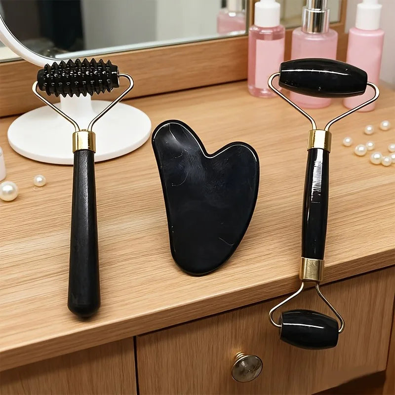 BeautyRoll Duo – Rouleau de Massage Visage & Corps Double Face Léger