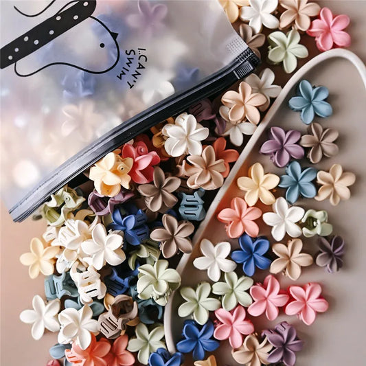 10–20 pinces à cheveux fleurs pastel – accessoires femme et fille