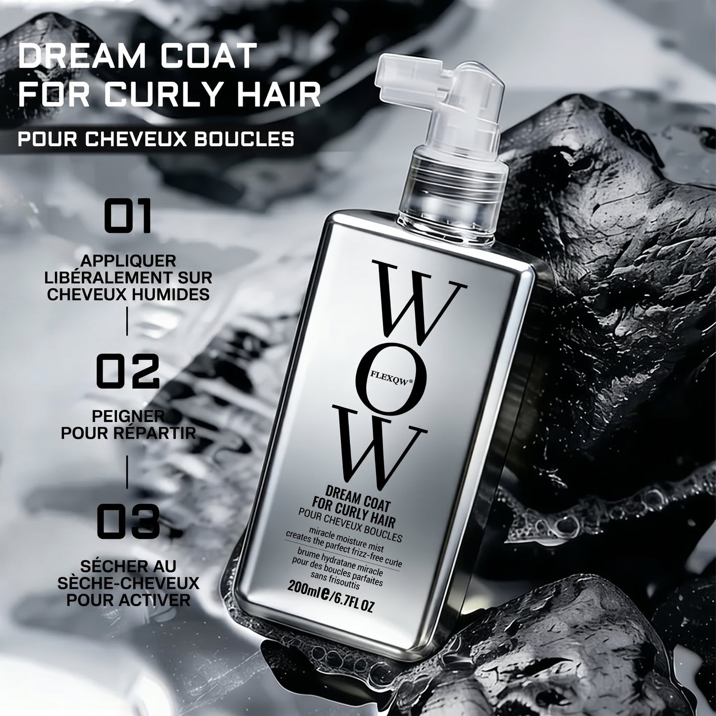 CurlÉclat – Spray Nourrissant & Revitalisant
