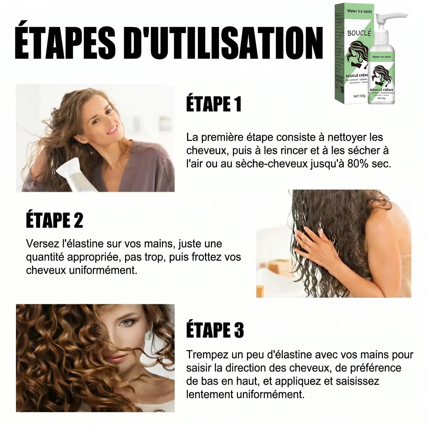 BoucleSoyeuse – Crème Coiffante Hydratante