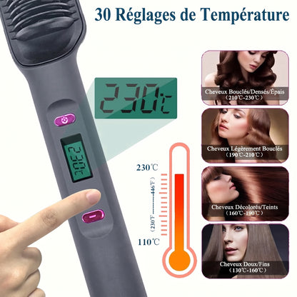 Brosse Lissante Céramique 2-en-1