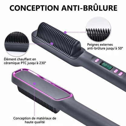 Brosse Lissante Céramique 2-en-1