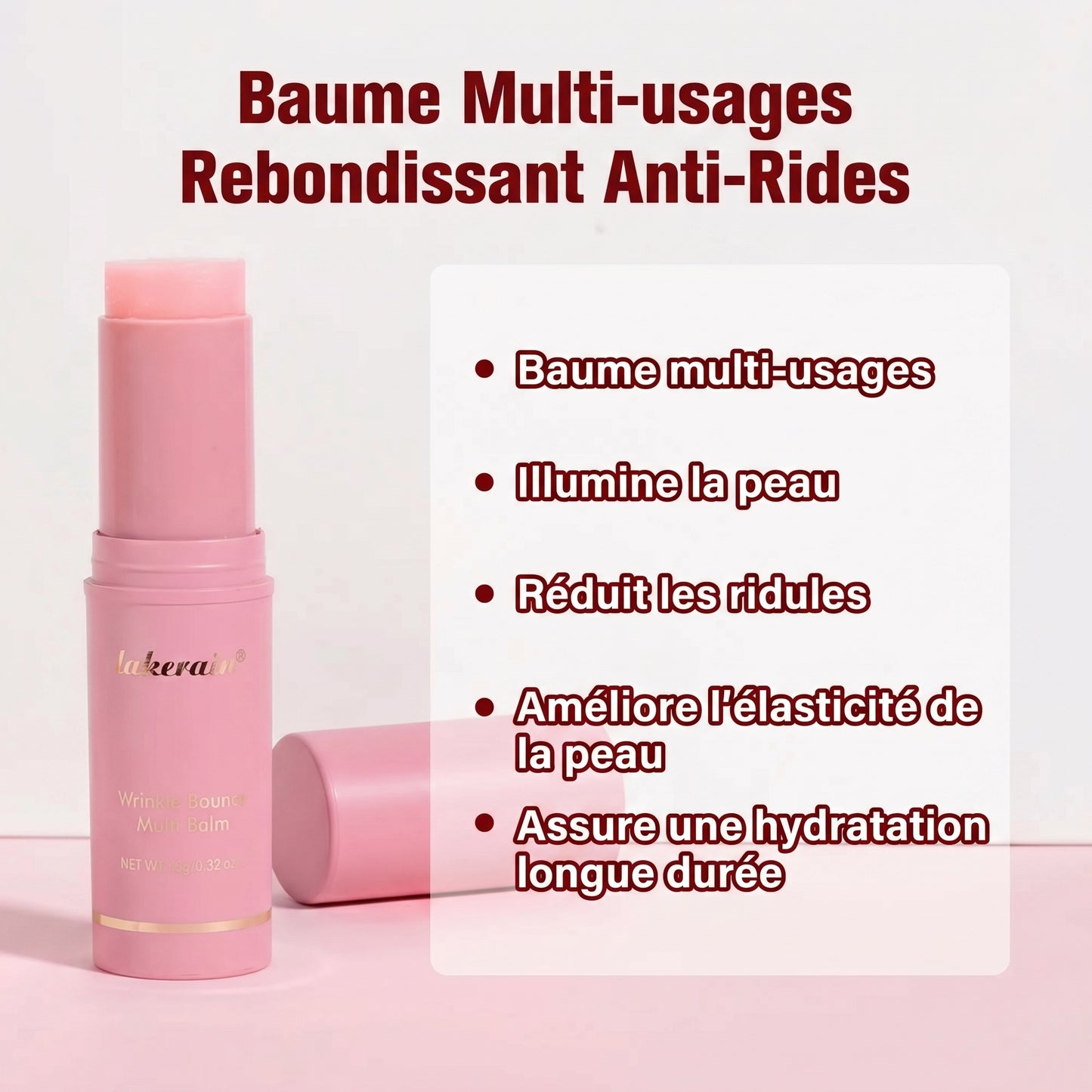Baume Rose Coréen Hydratation Intense