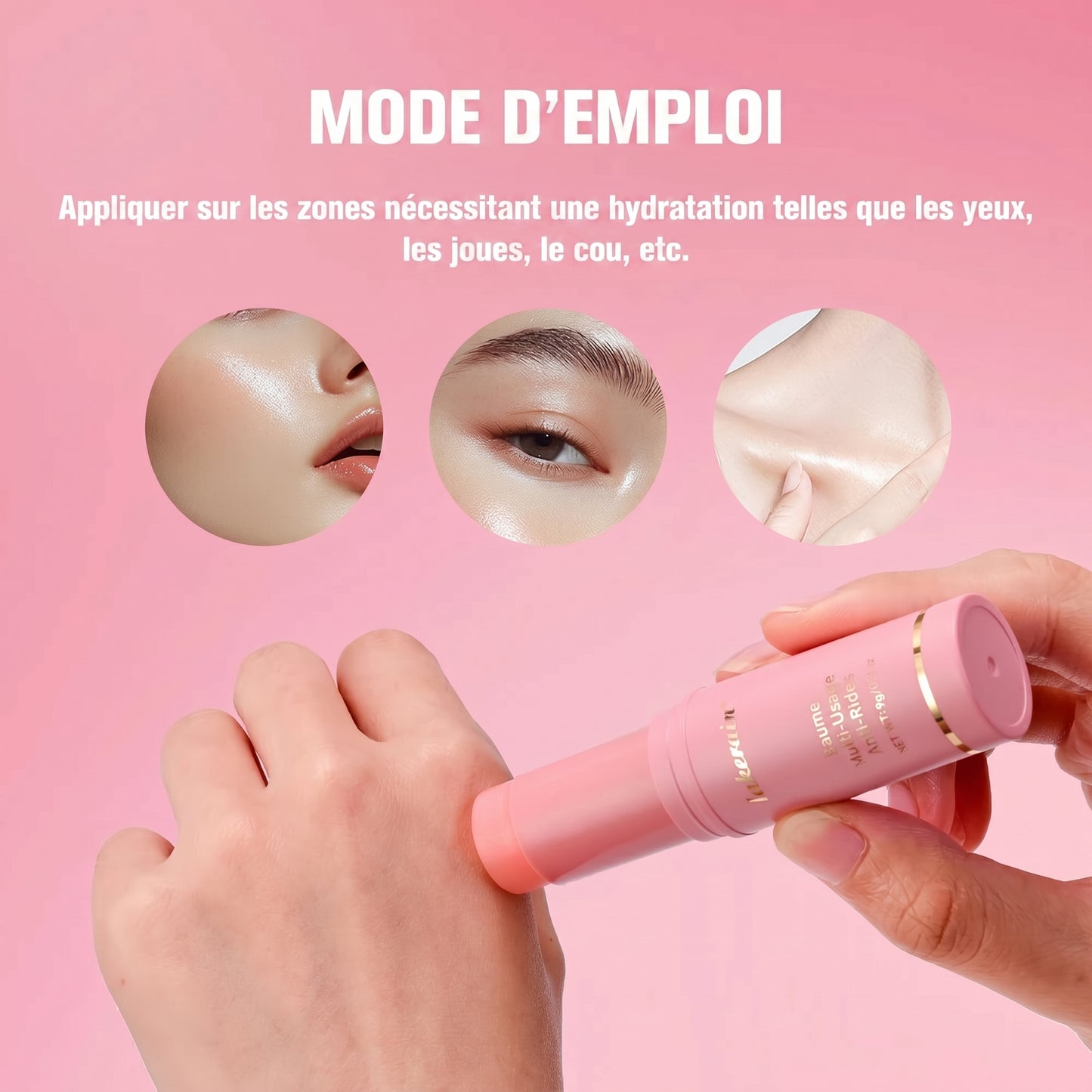 Baume Rose Coréen Hydratation Intense