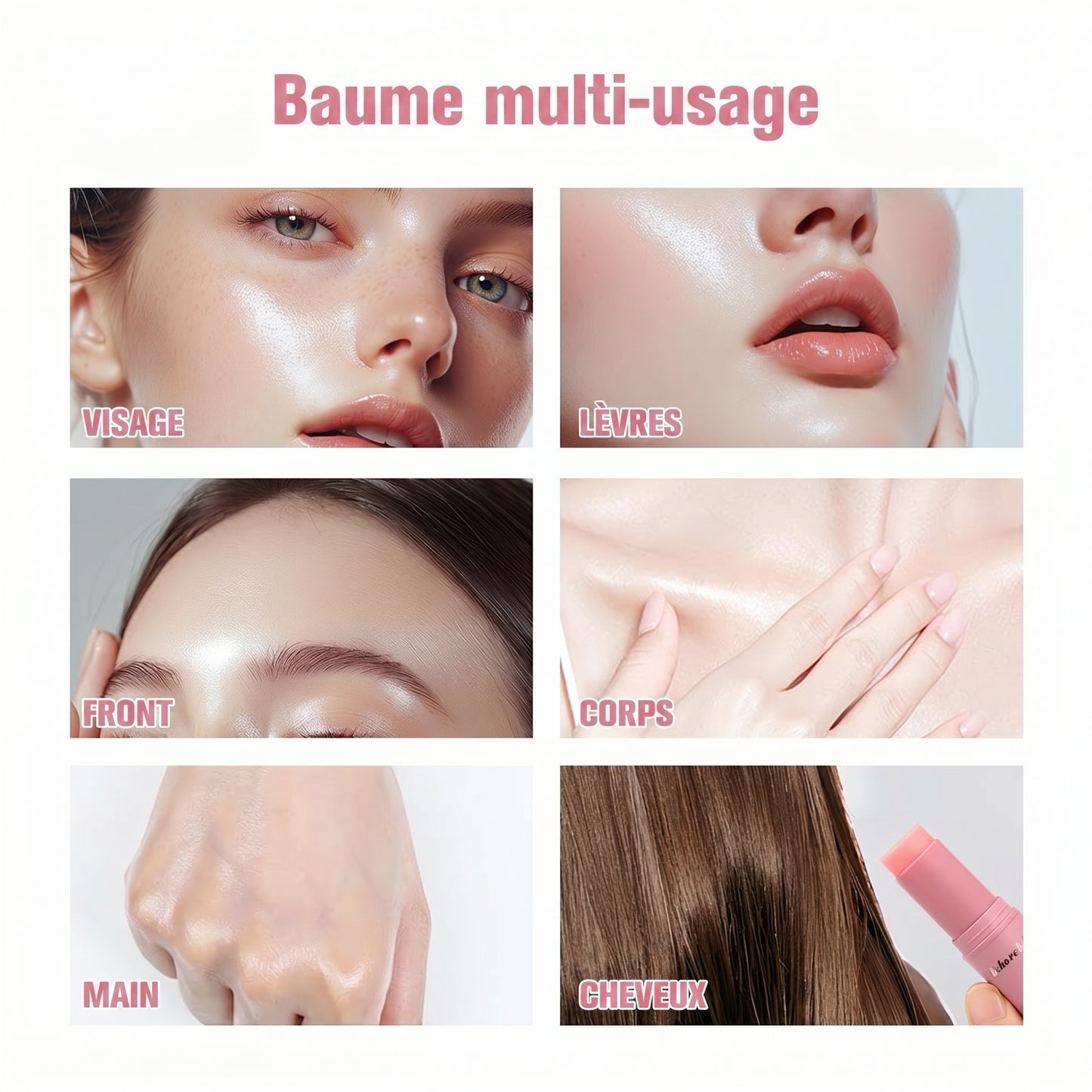 Baume Rose Coréen Hydratation Intense