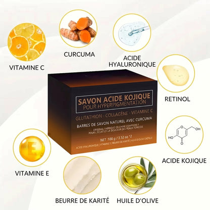 Savon Éclat Acide Kojique & Curcuma